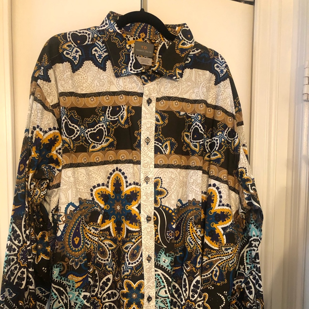 NWOT Men’s Thomas Dean Dress Shirt